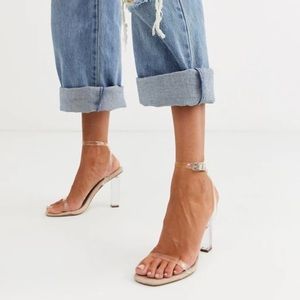 ASOS clear heels